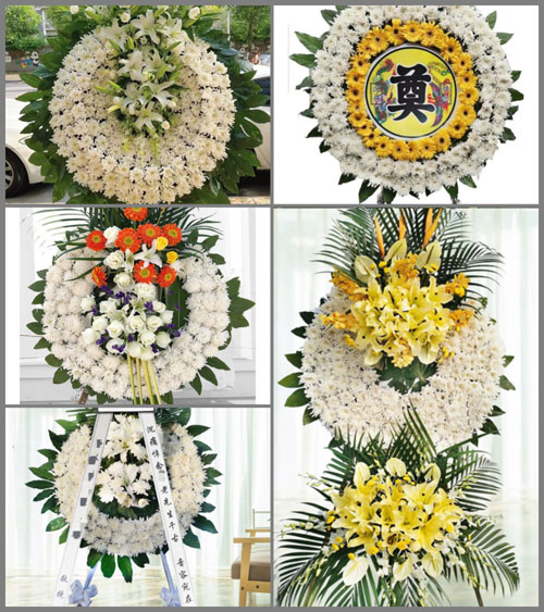 山东济宁嘉祥县仲山镇东陶官屯村花圈速递